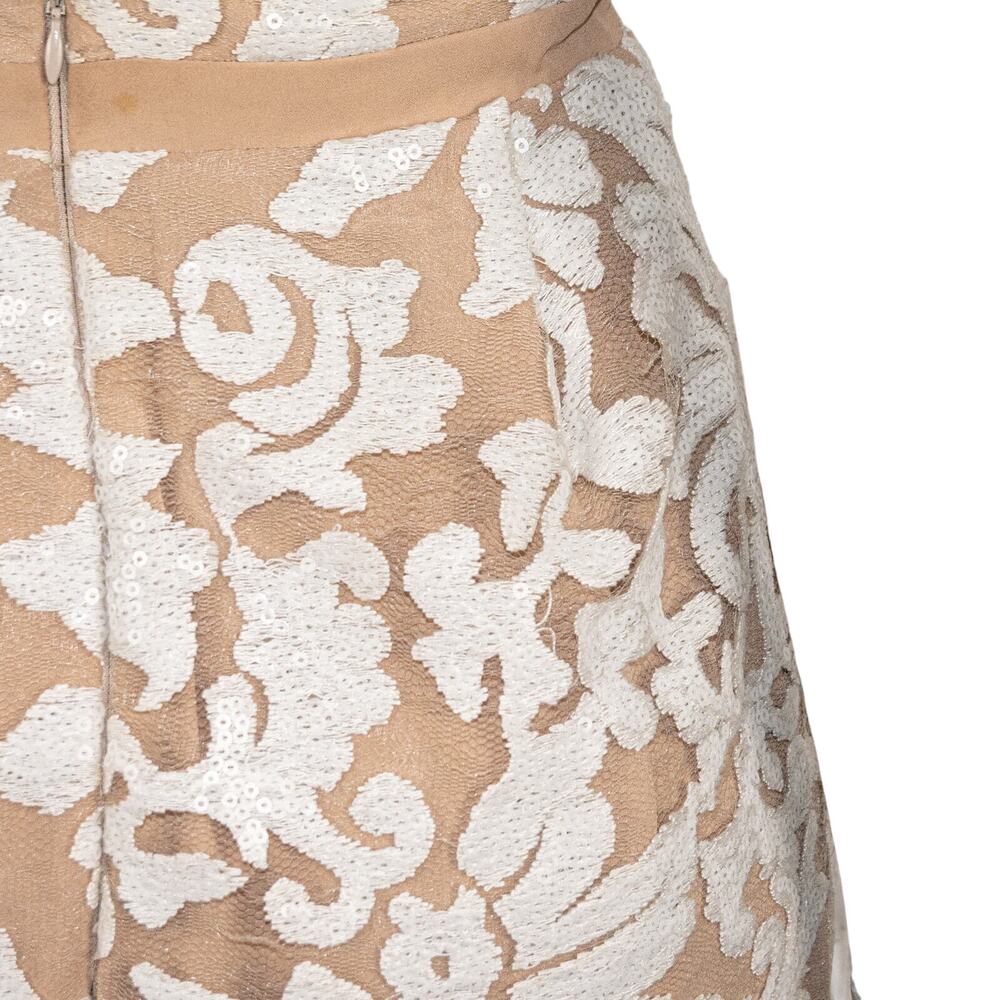 Dress The Population Women's Sequin Floral Mesh Halter Dress sz Small - Picture 14 of 15